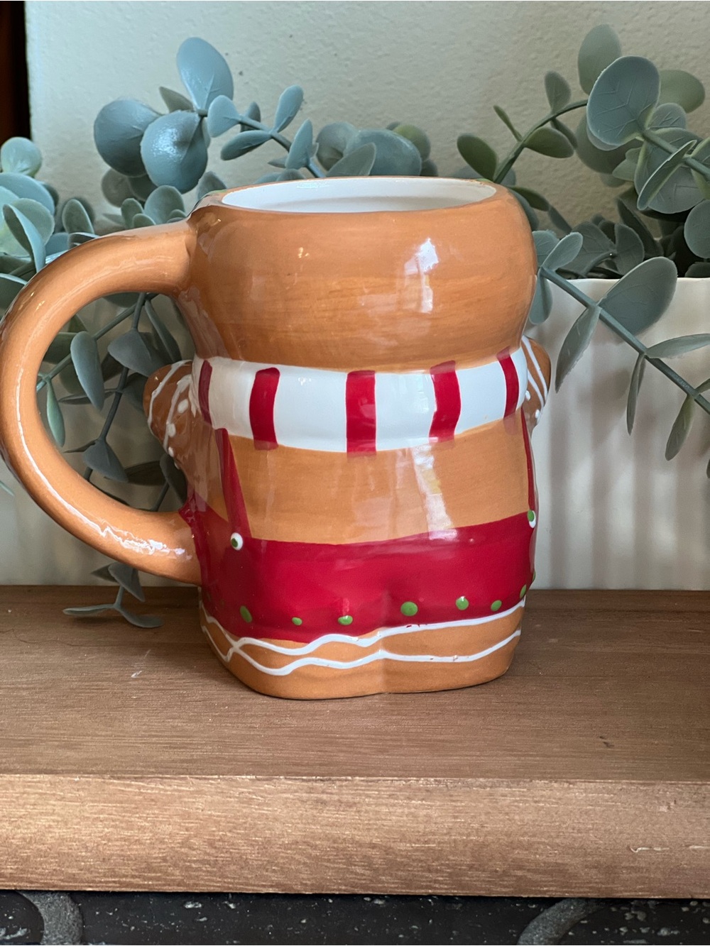 Gingerbread Man Ceramic Mug - Picture 2 of 2